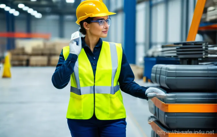 산업안전기사와 화재위험 평가 사례 - Prompt 1: Industrial Safety Engineer on a Factory Floor Inspection** 산업안전기사와 화재위험 평가 사례 - Prompt 1: Industrial Safety Engineer on a Factory Floor Inspection**